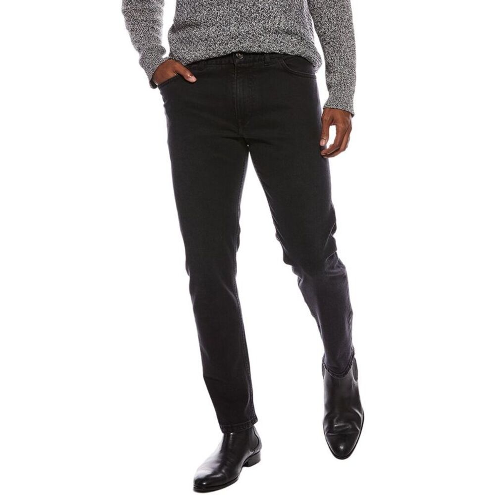 Isaia Mens  Denim Trouser, Black